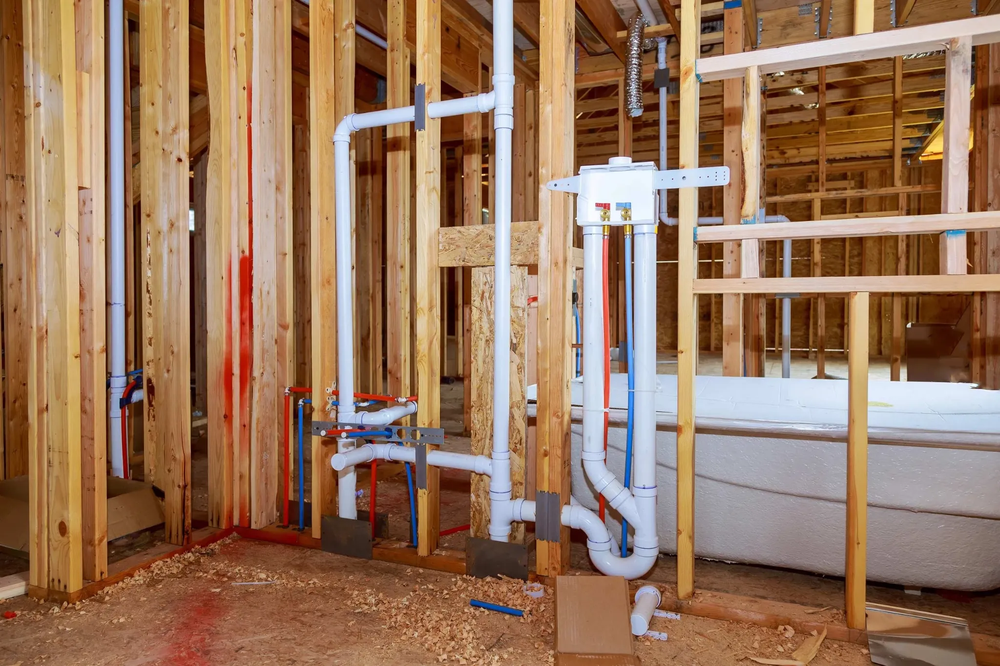 New construction plumbing
